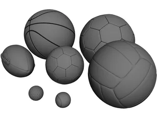 Balls Collection 3D Model preview
