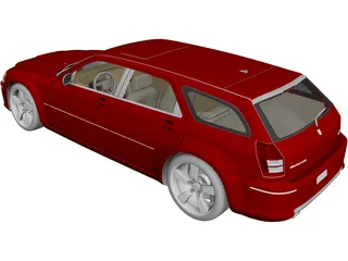 Dodge Magnum SRT8 (2008) 3D Model preview