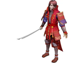 Samurai 3D Model preview
