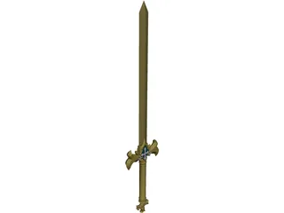 Osmanthus Sword 3D Model preview