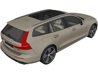 Volvo V60 (2019) 3D Model preview