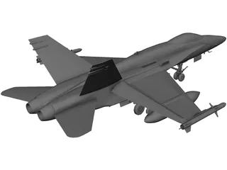 F-18 Hornet 3D Model preview