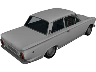 Ford Lotus Cortina (1966) 3D Model preview