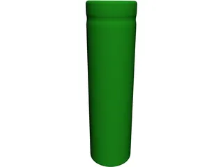Lithium-Ion Battery 18650 3D Model preview