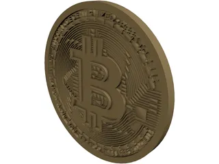 Bitcoin 3D Model preview