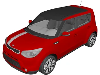 Kia Soul (2014) 3D Model preview