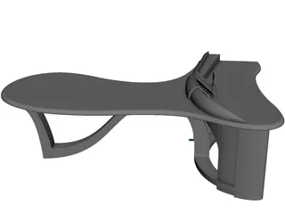 Office Table 3D Model preview
