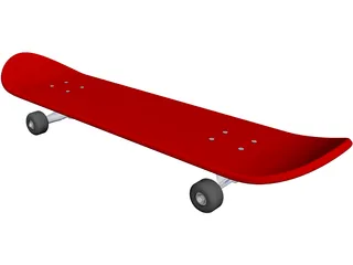 Skateboard 3D Model preview