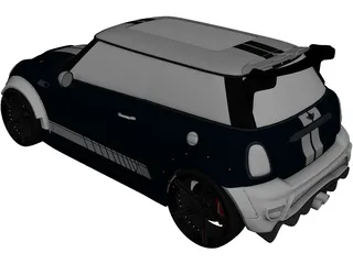 Mini Cooper R56 Widebody 3D Model preview