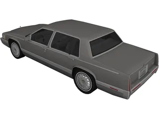 Cadillac Deville (1992) 3D Model preview