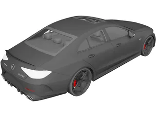 Mercedes-Benz CLS53 AMG (2019) 3D Model preview
