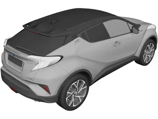 Toyota C-HR (2017) 3D Model preview
