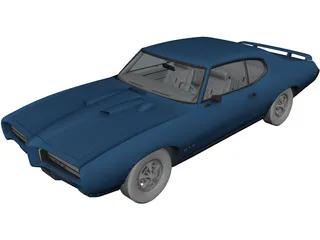 Pontiac GTO Judge Hard Top 3D Model preview