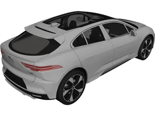 Jaguar I-Pace (2019) 3D Model preview