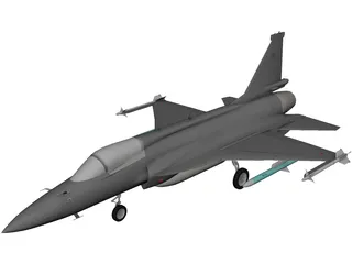 PAC JF-17 Thunder 3D Model preview