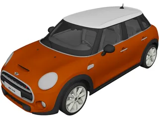 Mini Cooper S 5-door 3D Model preview