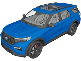 Ford Explorer ST (2020) 3D Model preview
