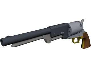 Colt Walker 3D Model preview