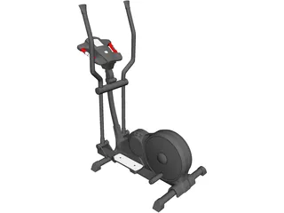 Treadmill Kettler 3D Model preview