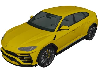 Lamborghini Urus (2019) 3D Model preview