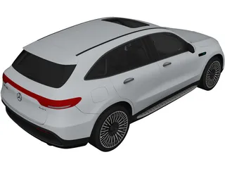 Mercedes-Benz EQC 400 (2020) 3D Model preview