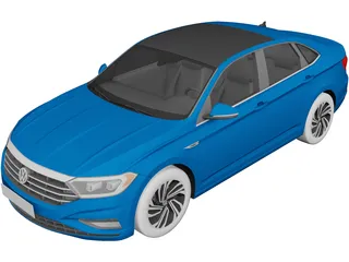 Volkswagen Jetta SEL (2019) 3D Model preview
