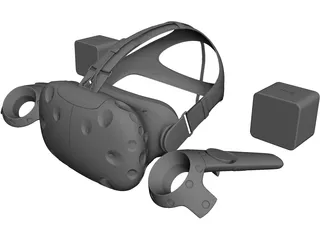HTC Vive 3D Model preview