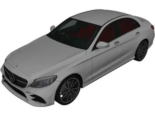 Mercedes-Benz C-Class (W205) (2018) 3D Model preview