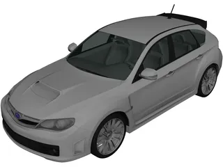 Subaru Impreza WRX Sti (2010) 3D Model preview
