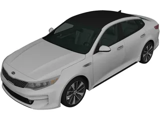 Kia K5 MX (2016) 3D Model preview