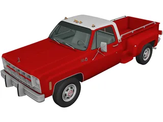GMC Sierra Grande 454 (1979) 3D Model preview