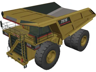 Caterpillar 797B 3D Model preview