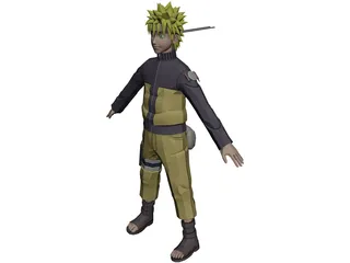 Naruto Teen 3D Model preview