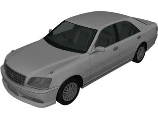Toyota Crown S170 (2001) 3D Model preview