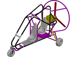 Powered Parachute 3D Model preview