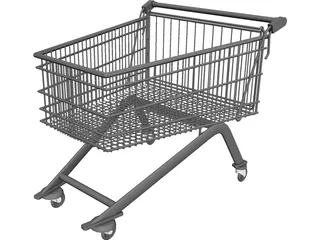 Shopping Cart 3D Model preview