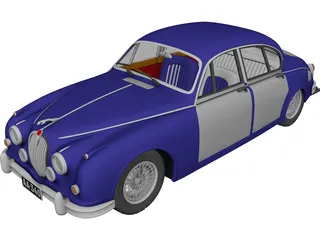 Jaguar Mark II 3D Model preview