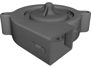 Radial Fan (57mm Pitch) 3D Model preview