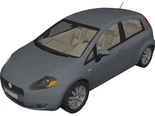 Fiat Punto 3D Model preview