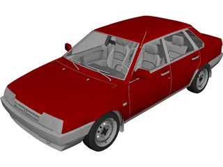 VAZ 21099 3D Model preview