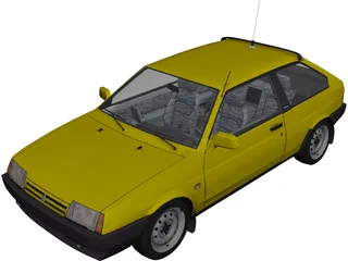 VAZ 2108 3D Model preview