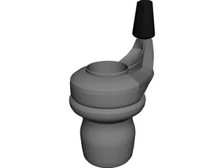 SRAM 7 Gripshift 3D Model preview