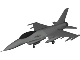 F-16 Falcon 3D Model preview