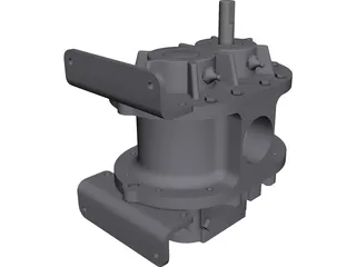 Roots Blower 3D Model preview