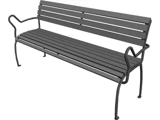 Bench 3D Model preview