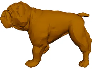 Bulldog 3D Model preview