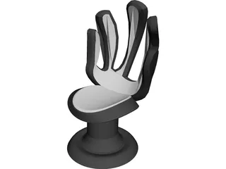 Hand Chair 3D Model preview