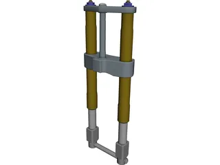 Superbike Fork 3D Model preview