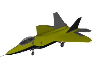 F/A-22 Raptor 3D Model preview