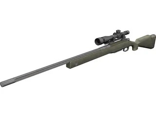 M40A3 Sniper Rifle 3D Model preview